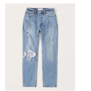 Abercrombie Curve Love High Rise Dad Jean size 26 new without tags
